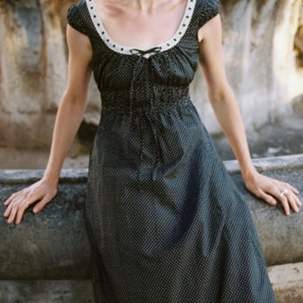 Christy Dawn Kelly Dress In Noir Dot